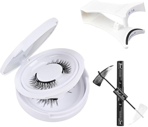 Magnetic Eyelashes with Applicator 2 Pairs Magnetic Lashes with Applicator Magnetic Eyelashes Natural Look Manga False Eyelashes Reusable Fake Lashes No Glue Needed Eyelashes with Magnets