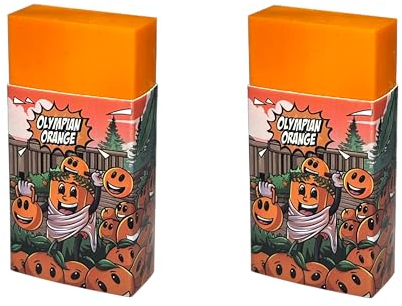 Radiergummi Kinder - Radierer mit Orangen Duft - Kleine, Lustige, Weiche Radiergummis für Schule, Büro -Radiergummi Set für Kinder, Jungen, Mädchen - Mitgebsel, Geschenke für Kindergeburtstag