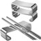 Amosfun 3 STK Besteckständer rutschfeste Löffelablage Löffel Kellenhalter messerbänkchen werkzeugträger Servierutensilien Essstäbchen Küchenbesteck-Organizer Stäbchen ruhen Silver