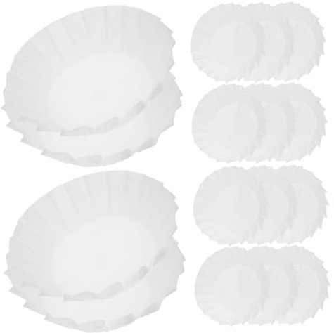 PRETYZOOM 50 Pcs molde para tarta vasca moldes grandes para tazas para hornear a prueba de grasa revestimiento de papel para pasteles papel para hornear papel de silicona