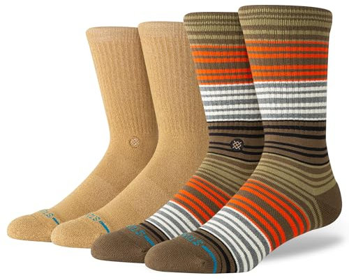 Stance Crew Socks - Wade Collection - Generally 2 Pack, Large (35'' - 38'')