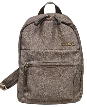 Laura Biagiotti Borsa Donna Zaino con Manico Borsa/Zaino in Nylon Impermeabile Stampato Dimensioni: 33 X 26 X 13 cm. ART. LB 22W-101-9 LINEA LORD (TERRA)
