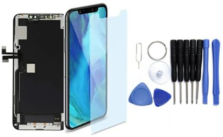 h24z iPhone 11-Bildschirmaustauschset – 6,1-Zoll-LCD-Display mit Touch-Digitalisierer mit komplettem Reparaturwerkzeugset und Displayschutz aus gehärtetem Glas