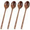 4 Pcs 9.25 Inch Small Wooden Spoons,Soup Spoon,Wooden Table Spoon,Wooden Mixing Spoons,for Cooking Service Stirring Coffee Tea Honey Spice Kitchen Tools Utensils