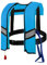 LIXQQS Giubbotto di Salvataggio Gonfiabile Automatico: Gilet di Galleggiamento Leggero con Fischietto per Kayak Nuoto Barca Adulti Bambini fino a 150kg(Blue,Manual)