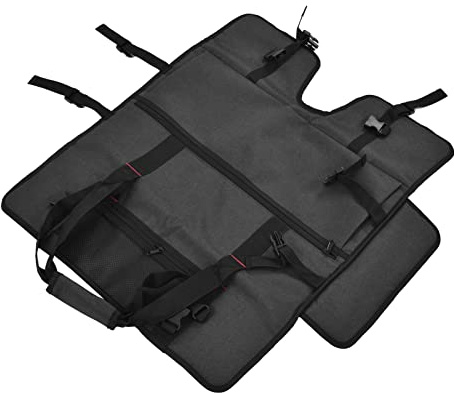 Tragbare 24-Zoll-Computermonitor-Tragetasche – Gepolstertes Samtfutter – Ideal für Tastaturen, Mäuse und Kabel – Ideal für 24-Zoll-LCD-Monitore – Flanell, Schwarz