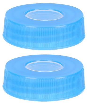 Ciieeo 2 Pièces Bouchon Étanche Bleu pour Cruche Couvercle Anti-éclaboussures Réutilisable Joint Hermétique pour Distributeur Eau Lot