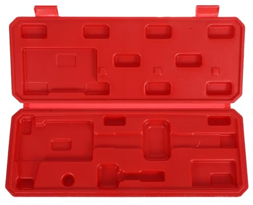 LALAFINA Vernier Caliper Storage Box with Protective Fine Workmanship Plastic Red Portable Caliper Ruler Holder for Accurate Measurement Tool Organizing and Safe Carrying