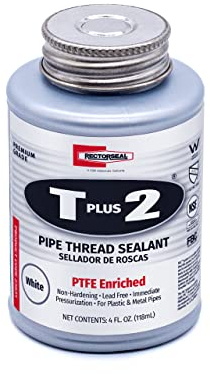 Rectorseal 23631 1/4 Pint Brush Top T Plus 2 Pipe Thread Sealant