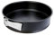 Dr. Oetker Molde de Repostería con Fondo Desmontable, Apto para Tartas, Bizcochos y Pasteles, Acero con Revestimiento Antiadherente, Color Negro, 24 cm de Diámetro