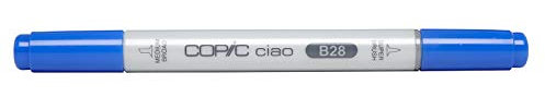 COPIC Ciao Marker Typ B - 28, Royal Blue, vielseitiger Layoutmarker, mit einer mittelbreiten und einer Brush-Spitze