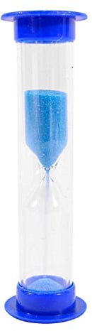 2 Minute/120 Seconds Glitter Sand Hourglass Timer, Kids Toothbrush Timer, Kitchen Egg Countdown Timing, Baking Tools & Accessories (Blue) - By TRIXES