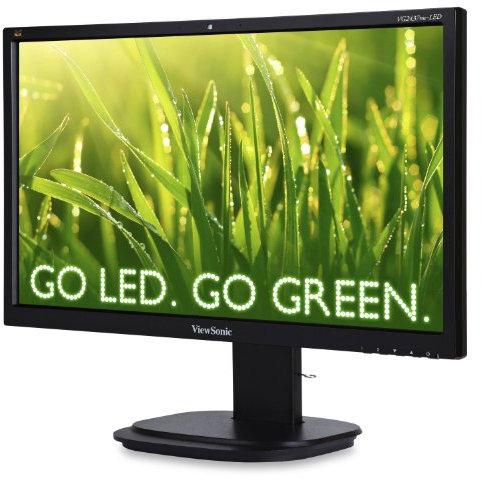 ViewSonic VG2437MC-LED 24 inch Full HD Webcam Monitor (1920 x 1080, 2MP Webcam, Integrated Speakers, VGA/DVI/DisplayPort)