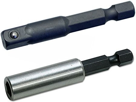 1/4 Hex to 1/4 Drive Socket Adapter with Magnetic Bit Holder