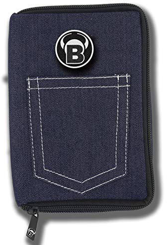 Bull's TP Dartcase, Darttasche mit Gürtelbefestigung, Spitzenröhrchen, Jeans