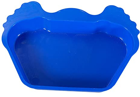 Fußwanne blau für Quick Up Pool und Planschbecken - Fußwaschbecken zur Reduzierung von Schmutz im Becken - stabile Kunststoffwanne 56,5x38x8 cm