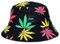 Fancyland Unisex Buschhut Sonnenhut Bucket Hat Fischerhut Cannabis Muster Mütze Sommer Outdoor Fischermütze (Bunt)