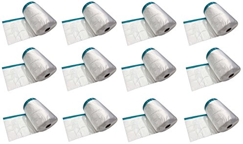 Profi Masker Tape mit Gewebeband 240cm Folie x 20m | UV-beständig | Abdeckfolie, Folien-Masker mit Steinband, Kombi Mask Tape, Folie mit Klebeband (12)