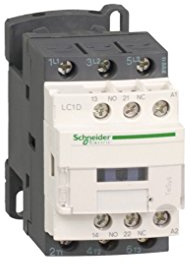 Schneider Electric TeSys D - AC Contactor, 24 V DC, 50/60 Hz, 3 Pole, 3NO, 12A, 40ms, Fixed & DIN Rail Mounting, LC1D12BL