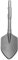 TR Industrial TR89102 Clay Spade Scoop Shovel Bit for Electric Demolition Jack Hammer, Silver