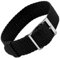 Eichmüller Perlon Textilband – Band (20 mm – Silber, Schwarz)