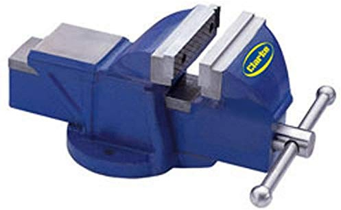 CLARKE METALWORK FIXED BENCH VICE 8 200mm BLUE CV200BH