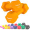 MOVIT 2er Set Neopren Hanteln, Kurzhanteln mit Oberfläche aus Neopren, 2x 1,5kg Orange