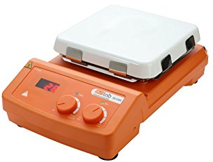 neoLab Sunlab D-8350 Agitateur magnétique LCD avec plaque chauffante vitrocéramique en aluminium