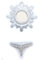 Konsole + Spiegel Sonne Silber Barock Stil Vintage Fake Set Eingang