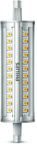 Philips ampoule LED Crayon R7s 118mm 14W Equivalent 120W Blanc Compatible Variateur