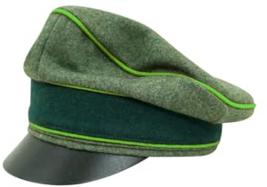 Militaryharbor WW2 German Heer Wool Mountainer Crusher Visor Cap