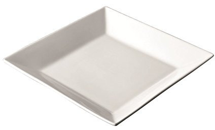 García de Pou 145.72 Platos Cuadrados, 25 x 25 cm, Set de 4, Blanco