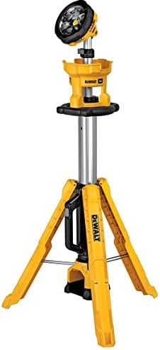 DEWALT 20V MAX LED Work Light, 3000 Lumens of Brightness with 3 Modes, Tripod Base, Bare Tool Only (DCL079B)