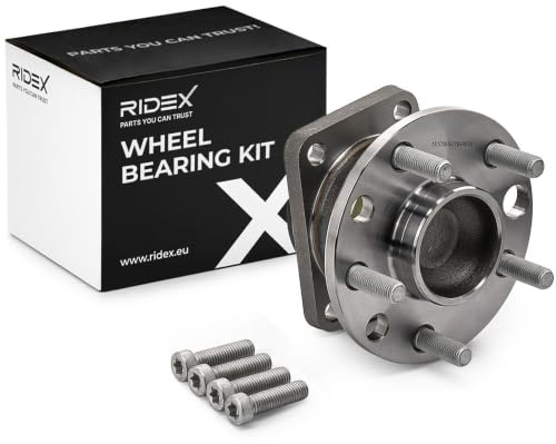 RIDEX 654W0014 Radlagersatz Hinten mit Anbau-/Befestigungsmaterial mit integriertem Radlager mit integriertem ABS-Sensor mit Schrauben für FORD MONDEO III Kombi (BWY)