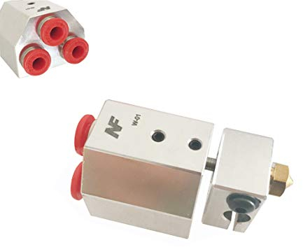 3D-Drucker All Metal Water Cooled Hotend Bowden-Fed Liquid Cooling Hot End, für Titan Aqua Wasserkühlung, für Hochtemperatur-3D-Druck Peek PA