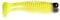 Black Cat Premium Shad Worm Gummifisch mit Lamellen Angelköder zum Wels Angeln Spinnfischen, Yellow Zombie, 17 cm