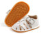 RVROVIC Baby Jungen Mädchen Sandalen Weiche Sohle Sommer Säugling Krippe Schuhe Leicht Kleinkind Prewalker Outdoor Walking Schuhe, 1-Weiß, 0-6 Monate