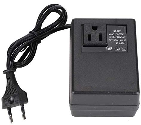 Convertitore di tensione da viaggio AC 220V a 110V Convertitore spina europea resistente al calore Adattatore da viaggio Convertitore di tensione Trasformatore per(European regulations)