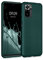 kwmobile Case kompatibel mit Xiaomi Redmi Note 10 / Note 10S Hülle - Schutzhülle aus Silikon metallisch schimmernd - Handyhülle Metallic Petrol