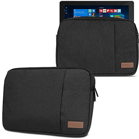 Schutzhülle kompatibel für Lenovo ThinkPad X12 Detachable 12.3 Zoll Hülle Notebook Tasche in Schwarz oder Grau Case Cover, Farbe:Schwarz