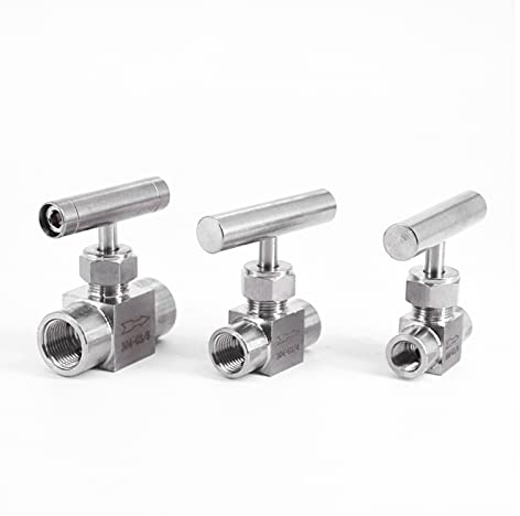 1/81/4 3/81/2 BSP NPT Innengewinde Außengewinde Nadelventil Kran 304 Edelstahl Strömungssteuerung Wassergasöl 915 PSI Einzelgriff Tropffreies Verbindungswasserventil