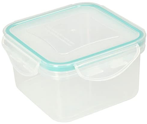 KOTARBAU® Recipiente de plástico para comida, 1200 ml, Fiambrera, Bote cuadrado, Tupper para almacenamiento de alimentos, Taper, Cierre hermético