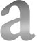 Buchstaben-Aufkleber a in silber I Serifen I Höhe 5 cm I selbstklebende Haus-Nummer Ergänzung, Buchstabe zum Aufkleben für Außen, Briefkasten, Tür I wetterfest I kfz478a
