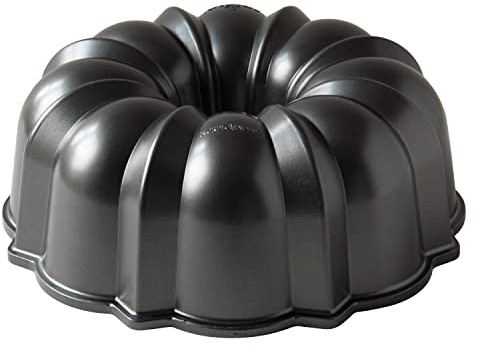 Nordic Ware Original Tortiera, Stampo Chiffon Cake, Angel Cake e Ciambellone, Teglia Torta in Alluminio Antiaderente, Accessori Cucina di Alta Qualità Made in USA, Colore: Grafite