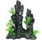 GOLOMOZ Aquarium-Dekorationen, groß und hoch, große Aquarium-Dekorationen, Aquarium-Ornamente, Bergblick, Stein, Ornament, Baum, Fels, Höhle, künstliches Aquarium, 26,7 cm hoch