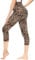 Gayhay Leggings Damen 3/4 Capri für Sport, 7/8 Sporthose High Waist Caprihose Blickdicht Leggins für Gym Yoga(Leopard,S-M)