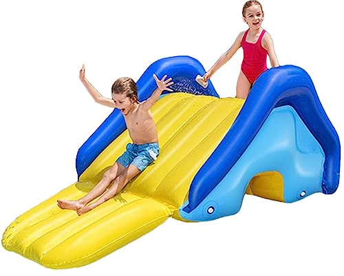 Aufblasbare Wasserrutsche | Aufblasbares Spielcenter | Aufblasbare Poolrutsche Für Inground-Pools | Aufblasbare Poolrutsche Für Kinder Jeden Alters | 247x124x100CM