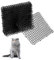 QWORK® 10 Pack Cat Scat Mat Cat Spikes to Prevent Animals from Entering the Garden and Destroying Plants (34x41cm I 14x16)