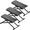 Elsjoy 3 Pack Gitarre Fußbank, 7 Positionen klappbare Gitarre Fußstütze mit einstellbarer Höhe, Metall, Gitarre Fußpedal Stand für Gitarrist