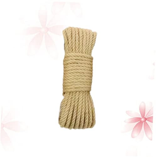 DOITOOL Hilo De Colores Hilo De Yute De Navidad Cordel Artesanal Cuerda De Yute Natural Cordel De Jardín Grueso Cuerda Gruesa Cuerda De Hilo De Yute Natural Enroscarse Cuerda De Nailon